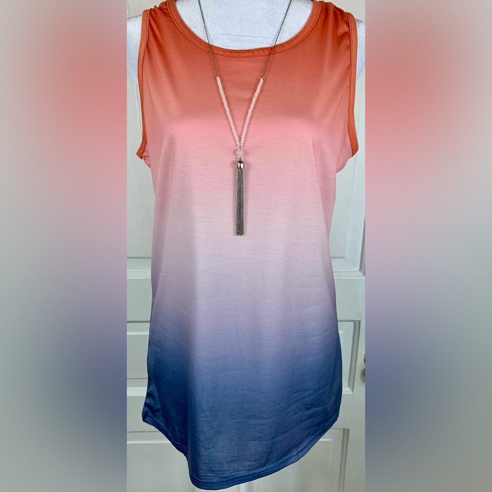 Bright and Colorful Ombré Tank Top